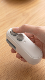 Mini Selladora 2 en 1 Portátil | Recargable USB con Cortador